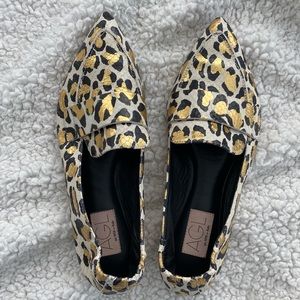 AGL leopard leather moccasin serval